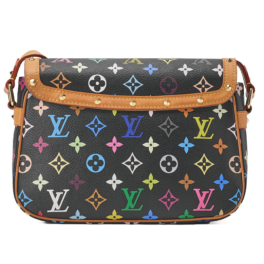 LOUIS VUITTON Louis Vuitton Monogram Sologne M92639 Shoulder Bag Black x Multicolor Gold-Tone Hardware, Pre-Owned