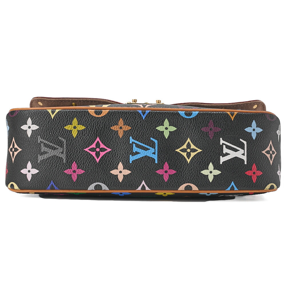 LOUIS VUITTON Louis Vuitton Monogram Sologne M92639 Shoulder Bag Black x Multicolor Gold-Tone Hardware, Pre-Owned