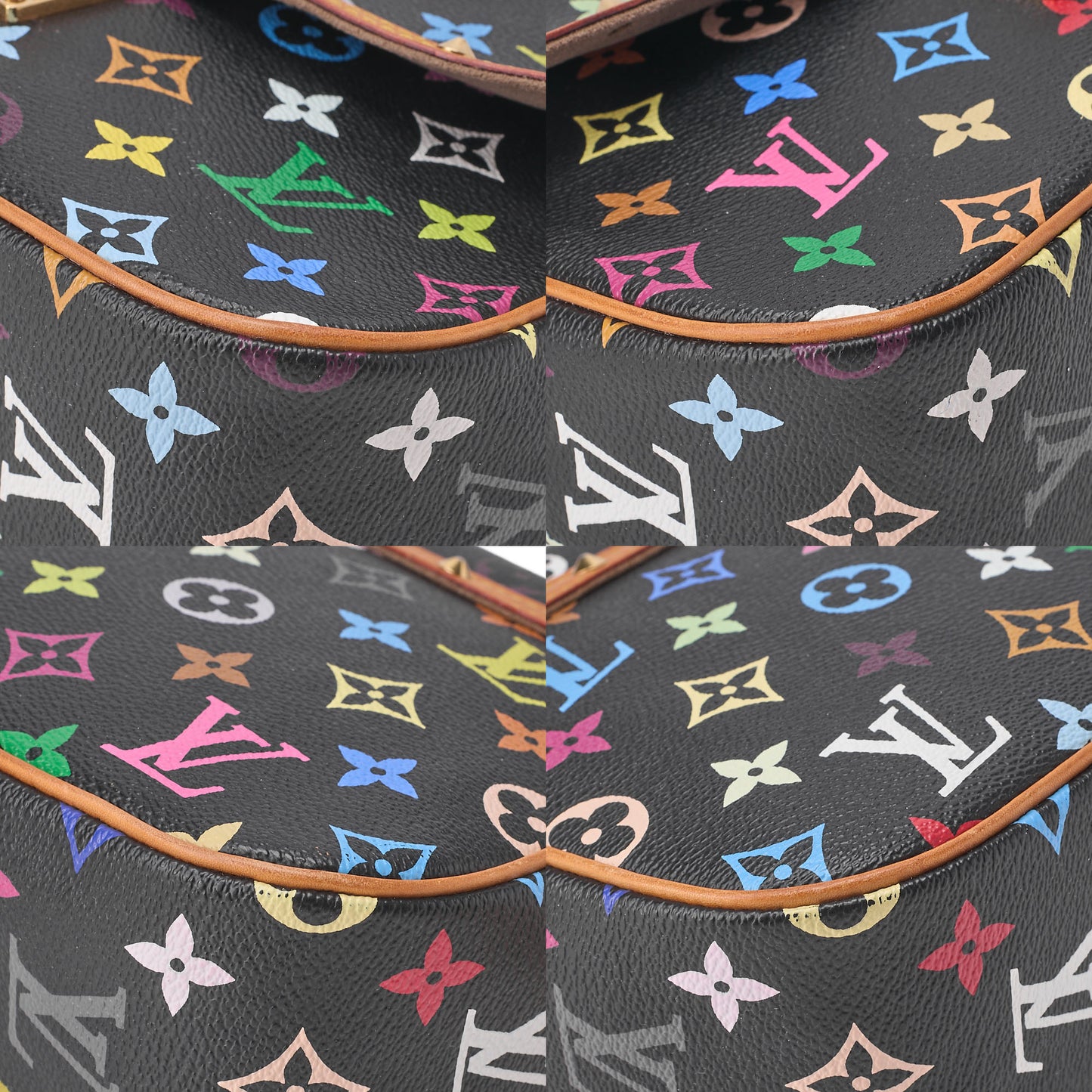 LOUIS VUITTON Louis Vuitton Monogram Sologne M92639 Shoulder Bag Black x Multicolor Gold-Tone Hardware, Pre-Owned