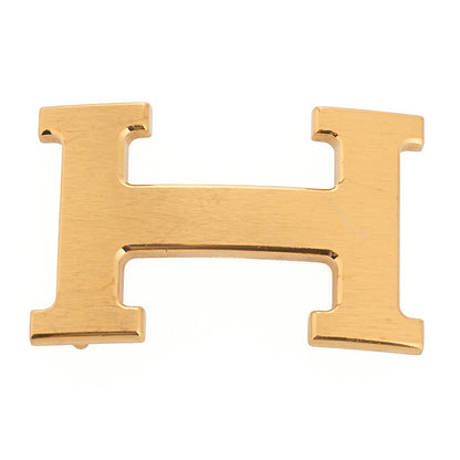 HERMES H Belt Belt 90 Box Calf x Togo Black x Gold Gold-Tone Hardware, Pre-Owned