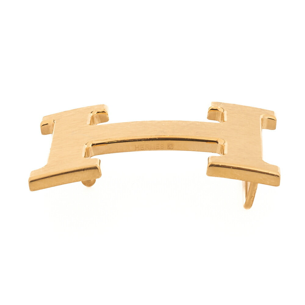 HERMES H Belt Belt 90 Box Calf x Togo Black x Gold Gold-Tone Hardware, Pre-Owned