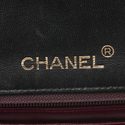 CHANEL Chain Shoulder Bag Mini Matelasse 17cm Lambskin Black Gold-Tone Hardware, Pre-Owned