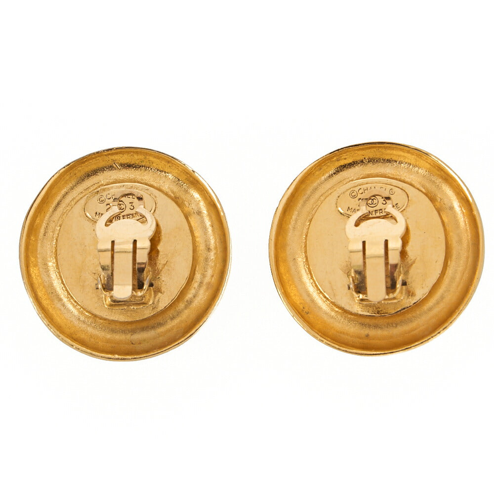 CHANEL Korogo Mark 23B 31Rue Cambon Earrings Colorstone x GP Gold-Tone Hardware, Pre-Owned