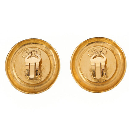 CHANEL Korogo Mark 23B 31Rue Cambon Earrings Colorstone x GP Gold-Tone Hardware, Pre-Owned