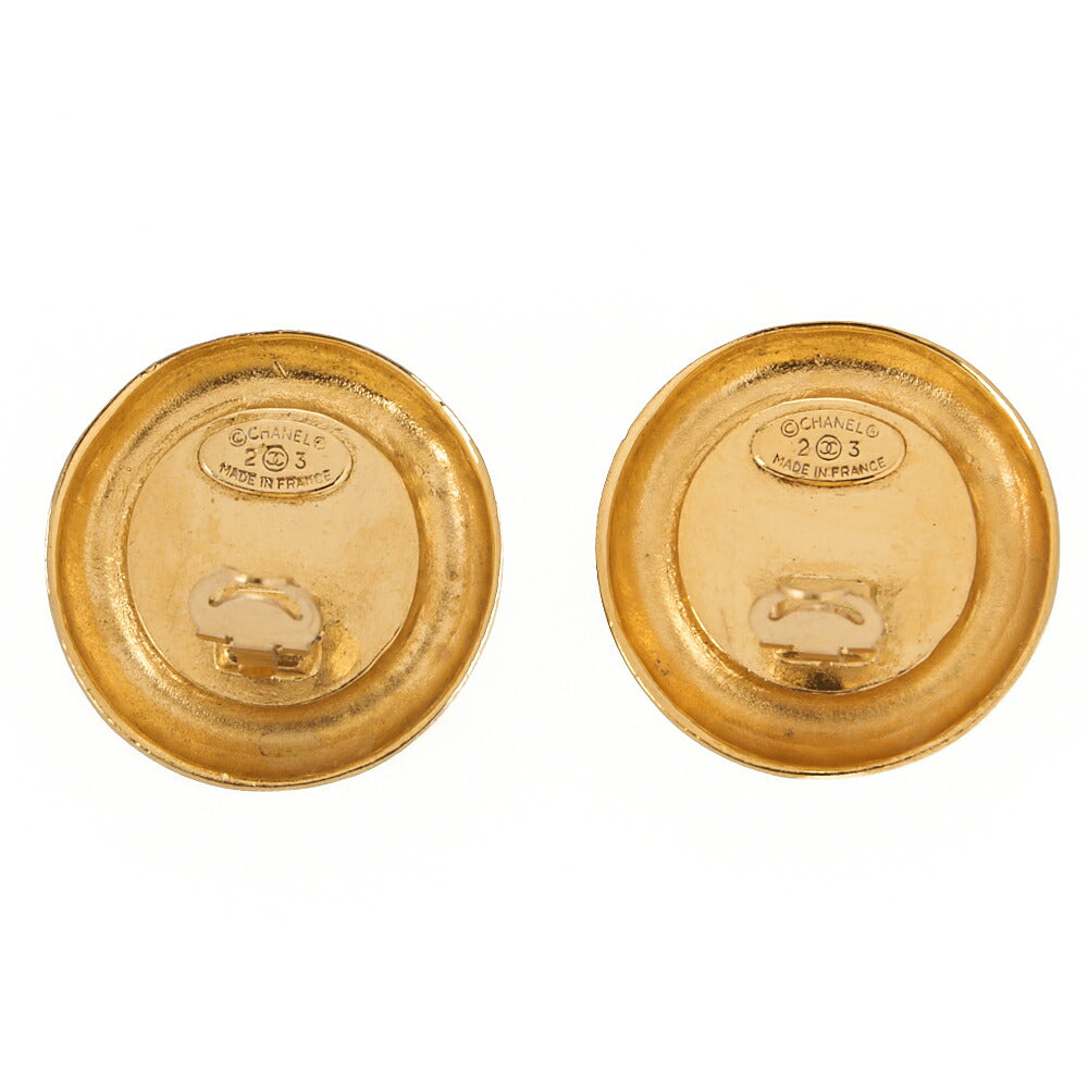 CHANEL Korogo Mark 23B 31Rue Cambon Earrings Colorstone x GP Gold-Tone Hardware, Pre-Owned