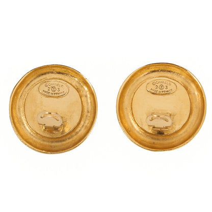 CHANEL Korogo Mark 23B 31Rue Cambon Earrings Colorstone x GP Gold-Tone Hardware, Pre-Owned