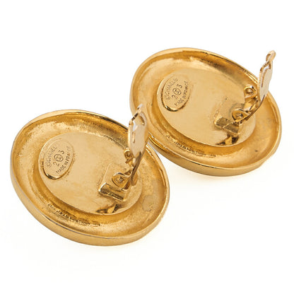 CHANEL Korogo Mark 23B 31Rue Cambon Earrings Colorstone x GP Gold-Tone Hardware, Pre-Owned