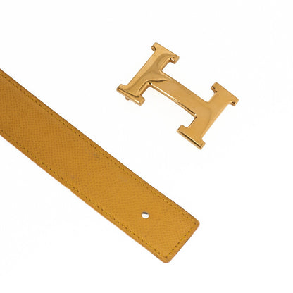 HERMES H Belt Stolier Belt 75 Epson Jaune x Swift (Gold-Tone Hardware, Pre-Owned