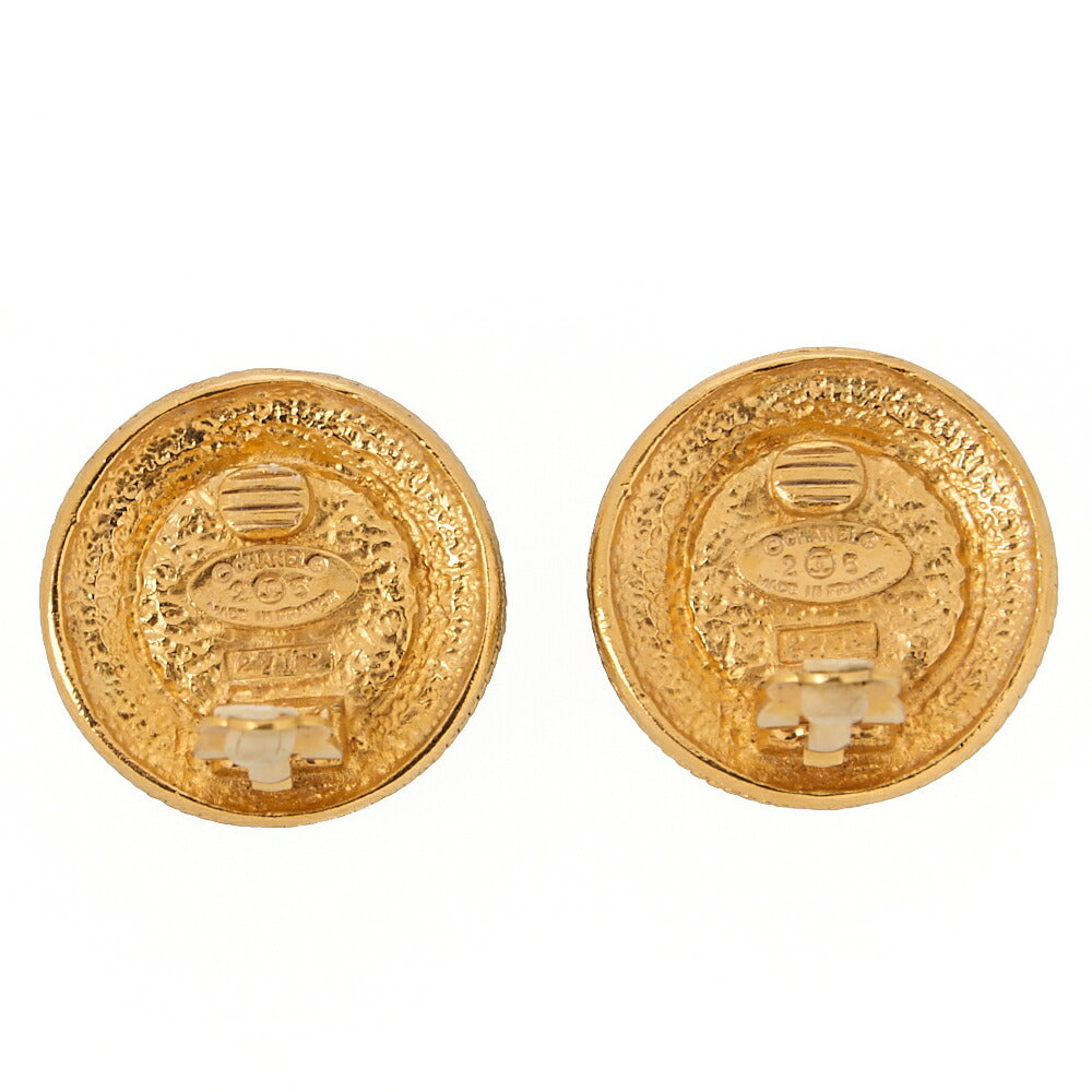 CHANEL Faux Pearl Earrings 25 GP Gold (Gold Plated) Gold-Tone Hardware, Pre-Owned