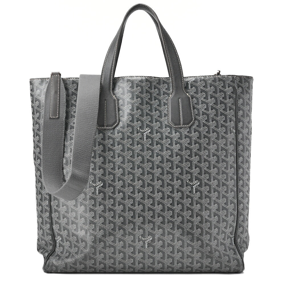 GOYARD [Goyard] Sack Voltaire 2WAY Tote Bag PVCx Leather Gray Silver-Tone Hardware, Pre-Owned