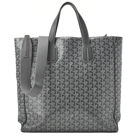 GOYARD [Goyard] Sack Voltaire 2WAY Tote Bag PVCx Leather Gray Silver-Tone Hardware, Pre-Owned