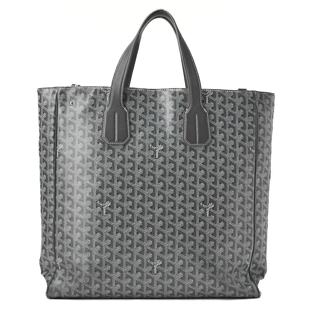 GOYARD [Goyard] Sack Voltaire 2WAY Tote Bag PVCx Leather Gray Silver-Tone Hardware, Pre-Owned