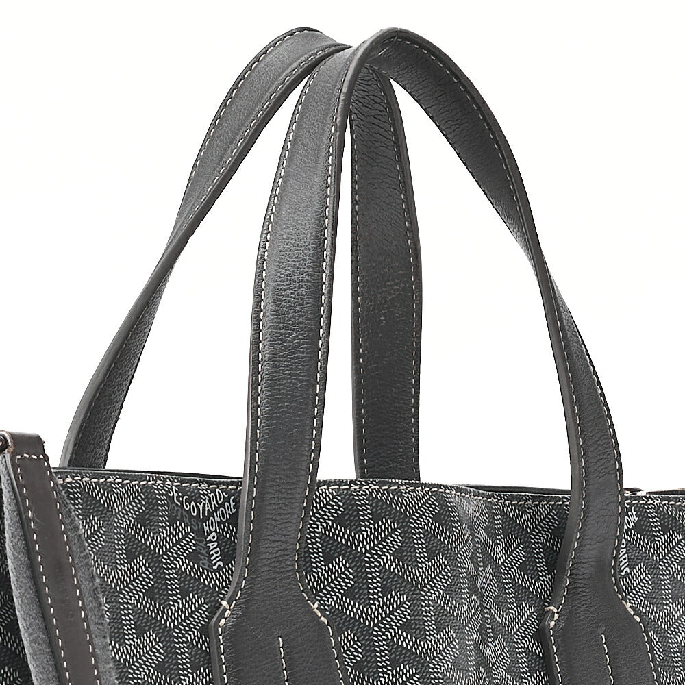 GOYARD [Goyard] Sack Voltaire 2WAY Tote Bag PVCx Leather Gray Silver-Tone Hardware, Pre-Owned