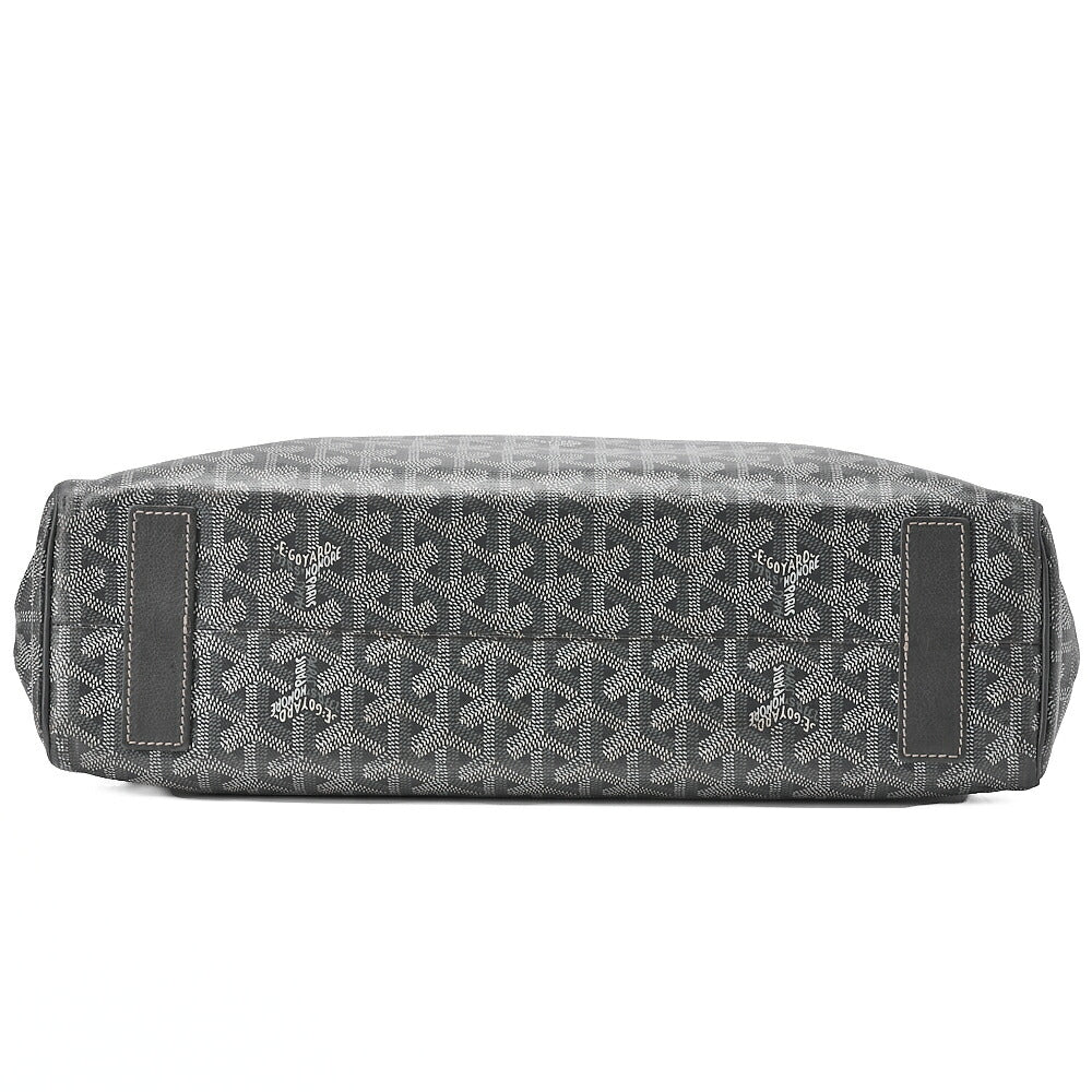 GOYARD [Goyard] Sack Voltaire 2WAY Tote Bag PVCx Leather Gray Silver-Tone Hardware, Pre-Owned