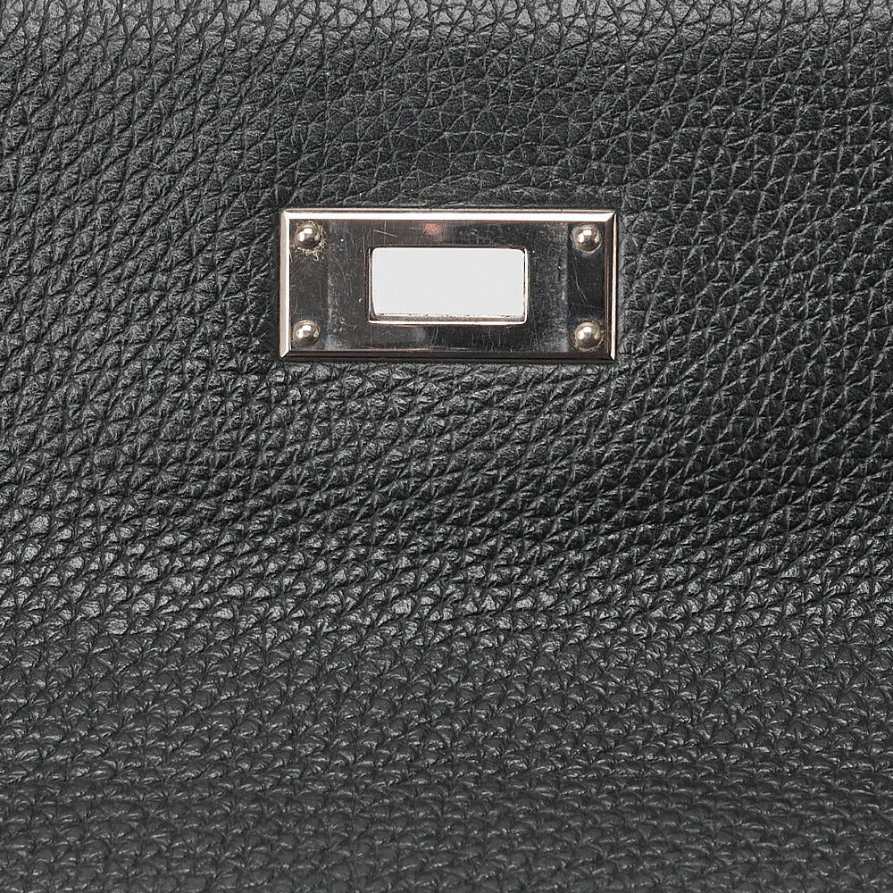 HERMES Kelly 32 Inseam Tryon 2way Shoulder Bag Black Silver-Tone Hardware, Pre-Owned
