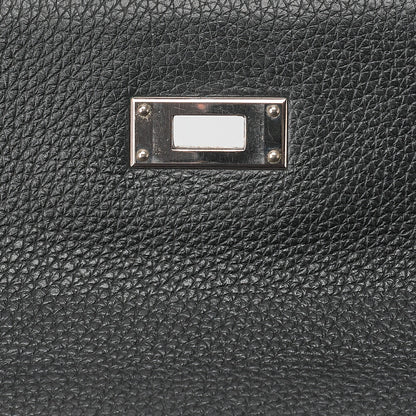 HERMES Kelly 32 Inseam Tryon 2way Shoulder Bag Black Silver-Tone Hardware, Pre-Owned