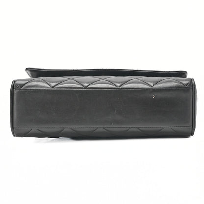 CHANEL Matelasse Cocomark Single Magnetic Lock One Shoulder Bag Lambskin Black Gold-Tone Hardware, Pre-Owned