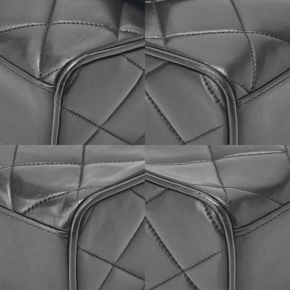 CHANEL Matelasse Cocomark Single Magnetic Lock One Shoulder Bag Lambskin Black Gold-Tone Hardware, Pre-Owned