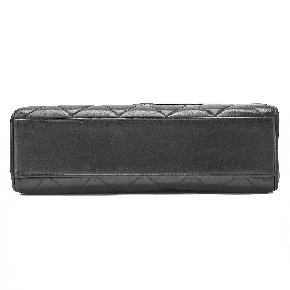 CHANEL Matelasse Coco Mark Single One Shoulder Bag Lambskin Black Gold-Tone Hardware, Pre-Owned