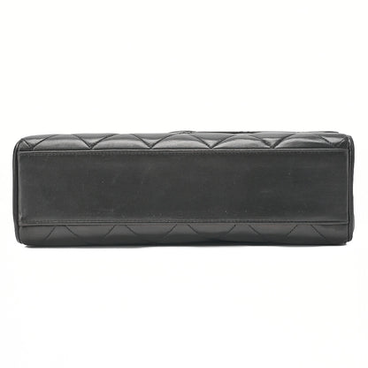 CHANEL Matelasse Coco Mark Single One Shoulder Bag Lambskin Black Gold-Tone Hardware, Pre-Owned
