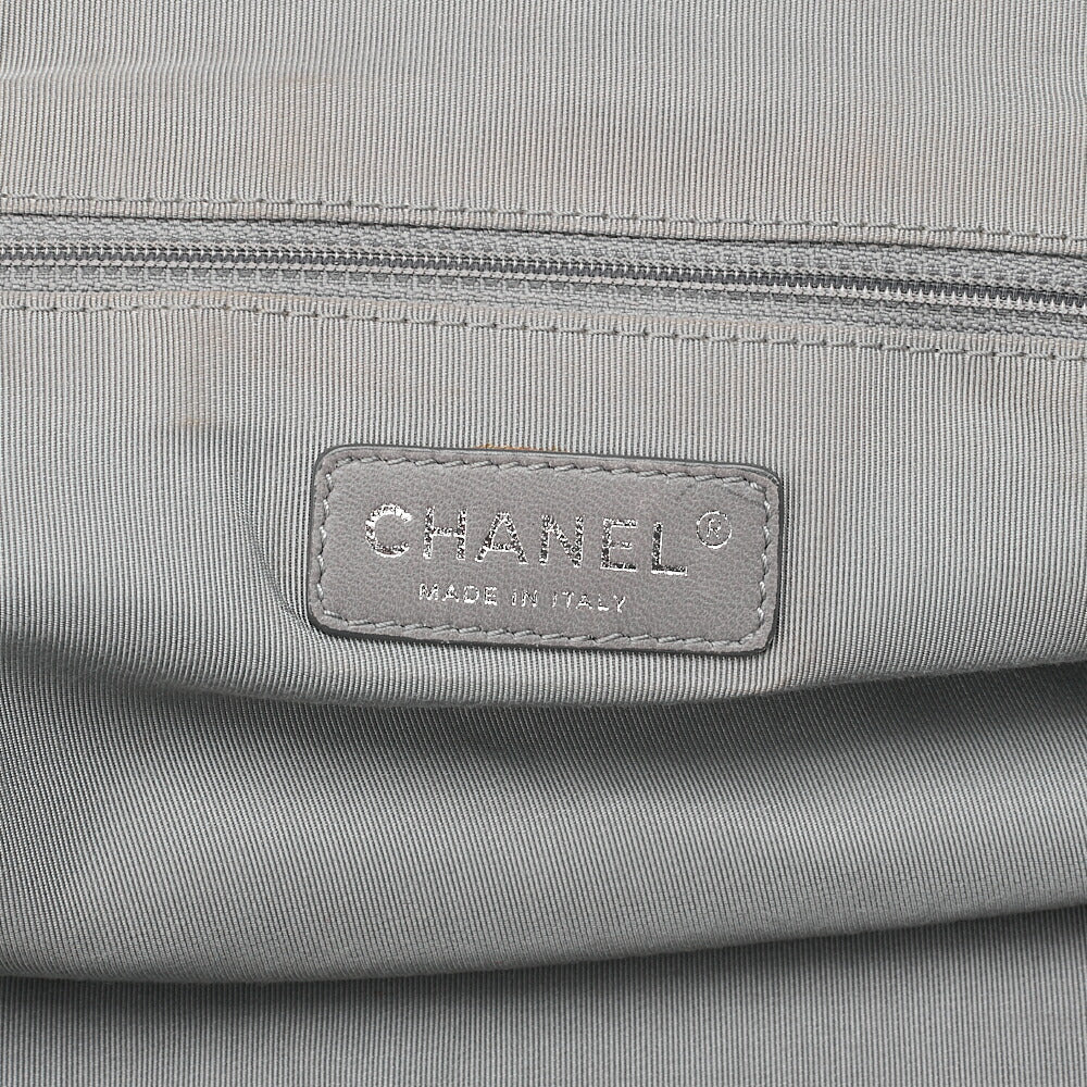 CHANEL Ultra Stitch Coco Mark 2way Handbag Vintage Calf Navy Silver-Tone Hardware, Pre-Owned