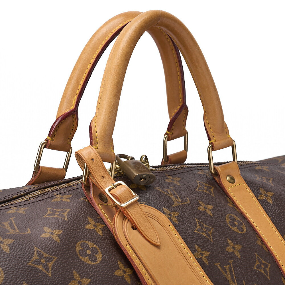 LOUIS VUITTON ルイヴィトン モノグラム キーポル60 ボストンバッグ M41422 ブラウン ゴールド金具 中古