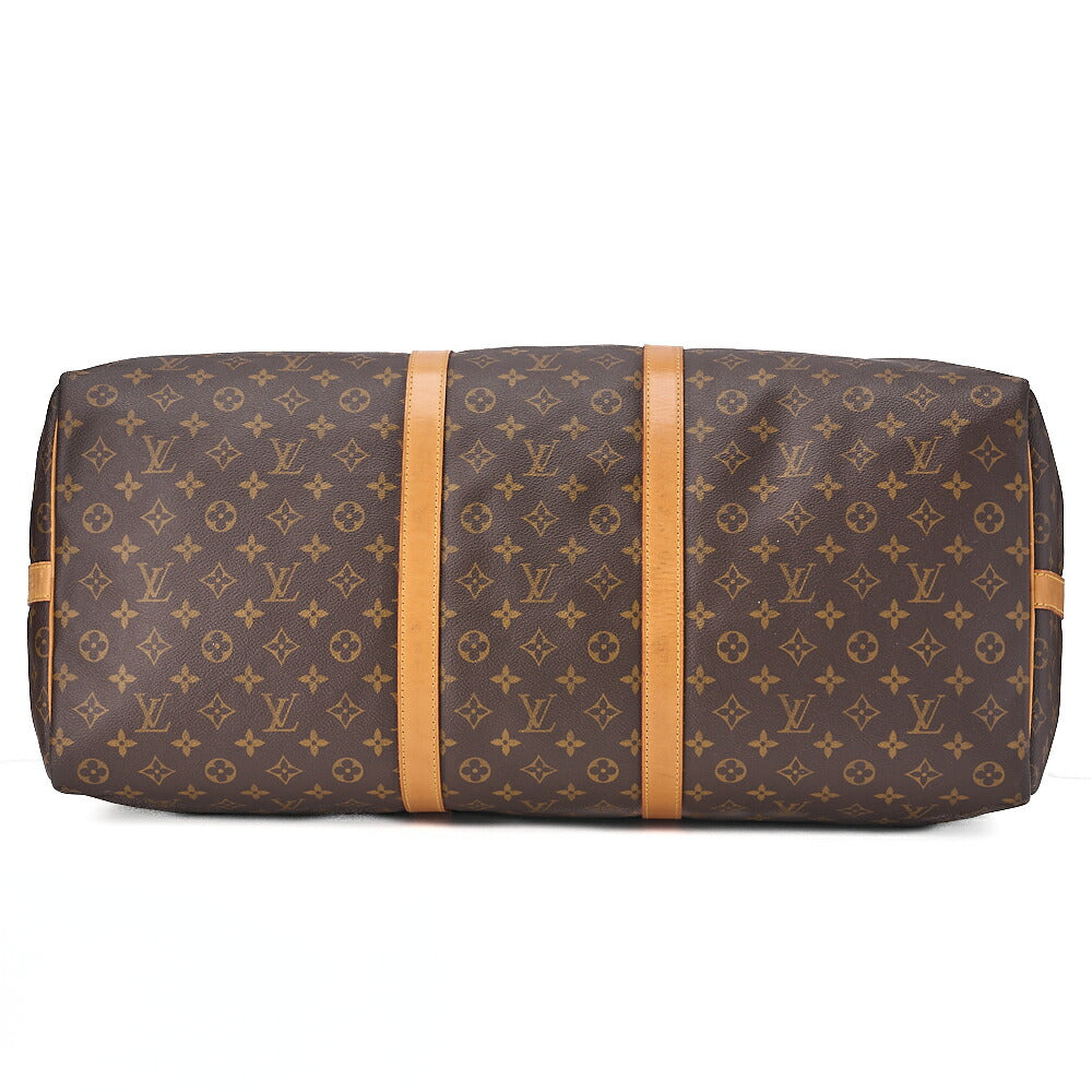 LOUIS VUITTON ルイヴィトン モノグラム キーポル60 ボストンバッグ M41422 ブラウン ゴールド金具 中古