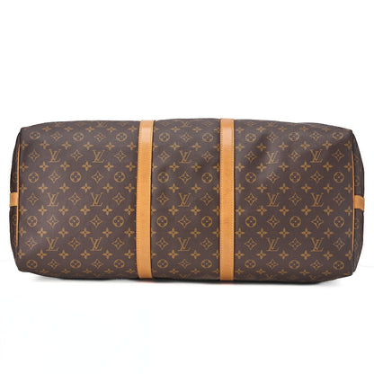 LOUIS VUITTON ルイヴィトン モノグラム キーポル60 ボストンバッグ M41422 ブラウン ゴールド金具 中古