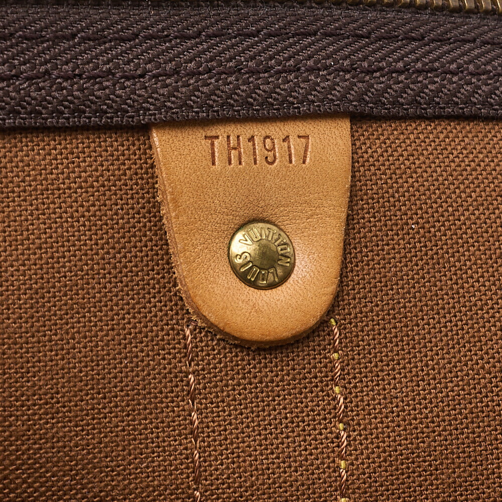 LOUIS VUITTON ルイヴィトン モノグラム キーポル60 ボストンバッグ M41422 ブラウン ゴールド金具 中古