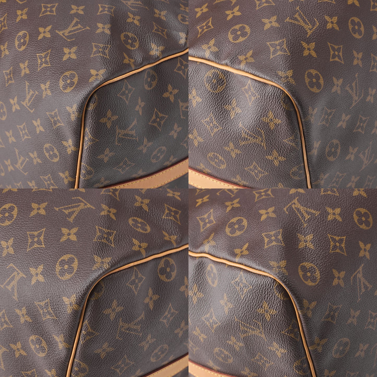 LOUIS VUITTON ルイヴィトン モノグラム キーポル60 ボストンバッグ M41422 ブラウン ゴールド金具 中古