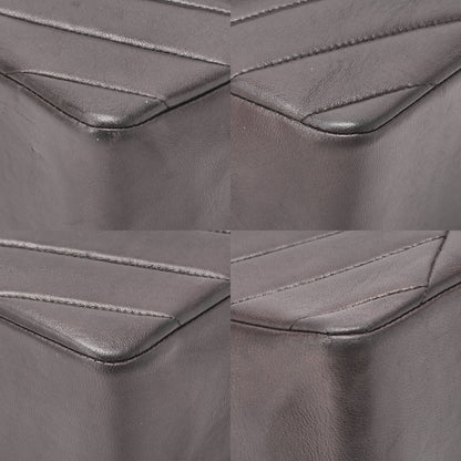 CHANEL Lambskin V-Stitch Single Flap 25cm Chain Shoulder Brown Gold-Tone Hardware, Pre-Owned