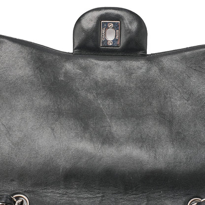 CHANEL Deca Matelasse30 Turnlock Chain Shoulder Bag Lambskin Black Silver-Tone Hardware, Pre-Owned