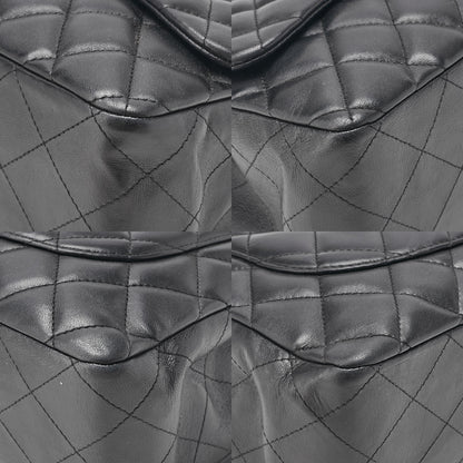 CHANEL Deca Matelasse30 Turnlock Chain Shoulder Bag Lambskin Black Silver-Tone Hardware, Pre-Owned