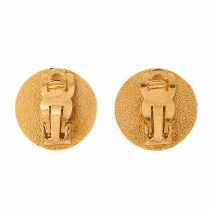 CHANEL Chanel Earrings Cocomark GP x Plastic 96P Gold Gold Plated-Tone Hardware, Pre-Owned