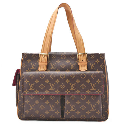 LOUIS VUITTON モノグラム ミルティプリ・シテ ハンドバッグ M51162 ブラウン ゴールド金具, 中古品