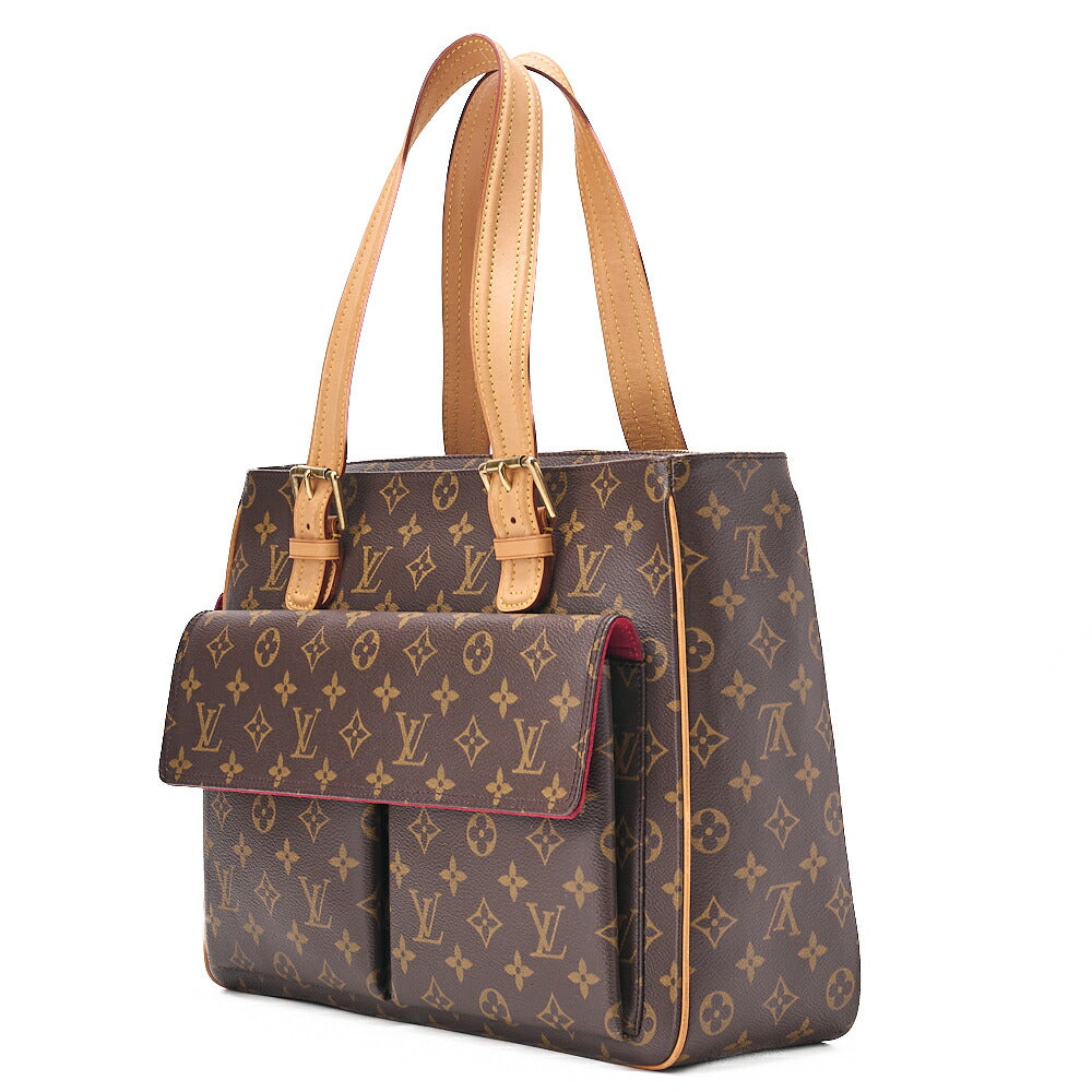LOUIS VUITTON モノグラム ミルティプリ・シテ ハンドバッグ M51162 ブラウン ゴールド金具, 中古品