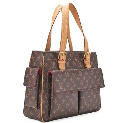 LOUIS VUITTON モノグラム ミルティプリ・シテ ハンドバッグ M51162 ブラウン ゴールド金具, 中古品
