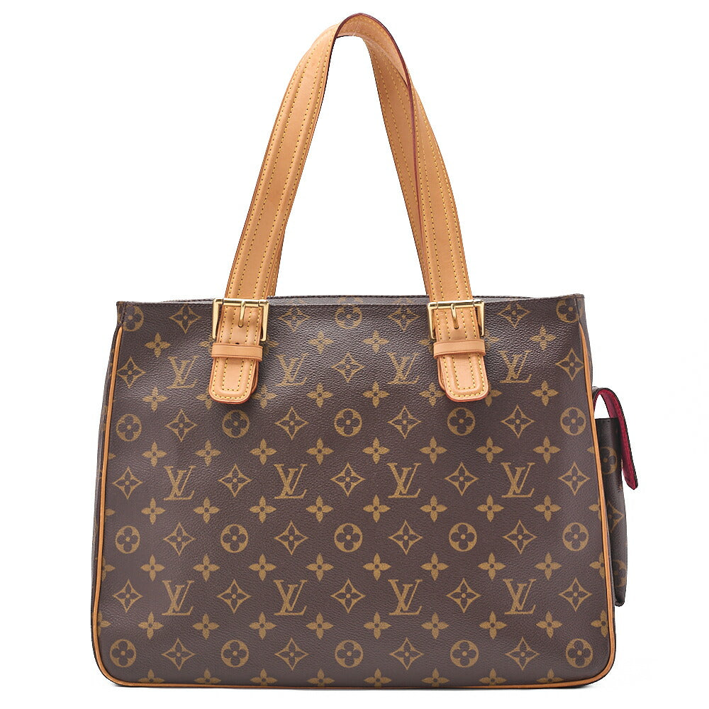 LOUIS VUITTON モノグラム ミルティプリ・シテ ハンドバッグ M51162 ブラウン ゴールド金具, 中古品