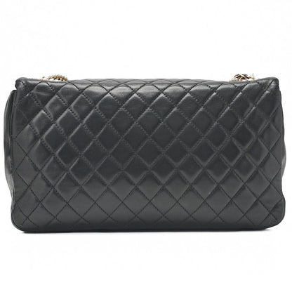 CHANEL Lambskin Matelasse 25cm Westminster Pearl Chain Hand Black Gold-Tone Hardware, Pre-Owned