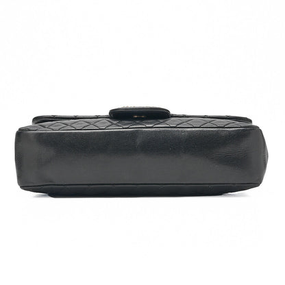 CHANEL Lambskin Matelasse 25cm Westminster Pearl Chain Hand Black Gold-Tone Hardware, Pre-Owned