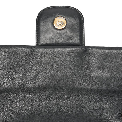 CHANEL Lambskin Matelasse 25cm Westminster Pearl Chain Hand Black Gold-Tone Hardware, Pre-Owned