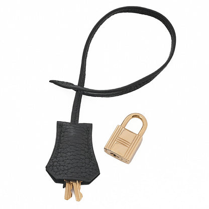 HERMES Birkin 35 Togo Handbag Black Gold-Tone Hardware, Pre-Owned