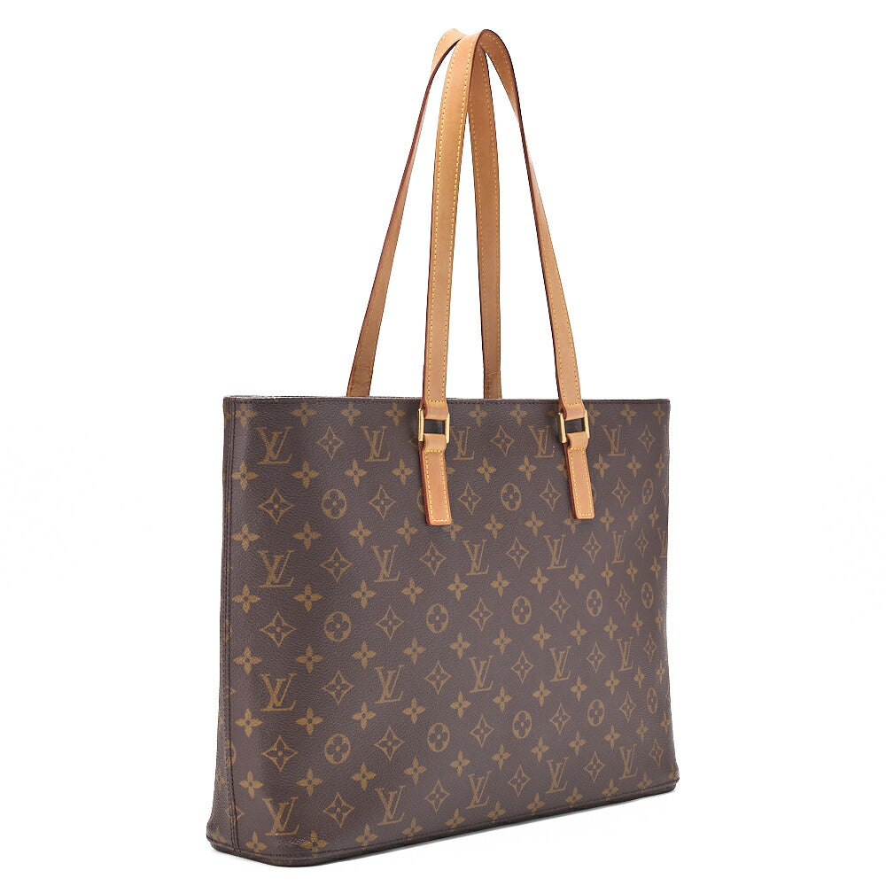 LOUIS VUITTON Louis Vuitton Monogram Luco Tote Bag M51155 Brown Gold-Tone Hardware, Pre-Owned