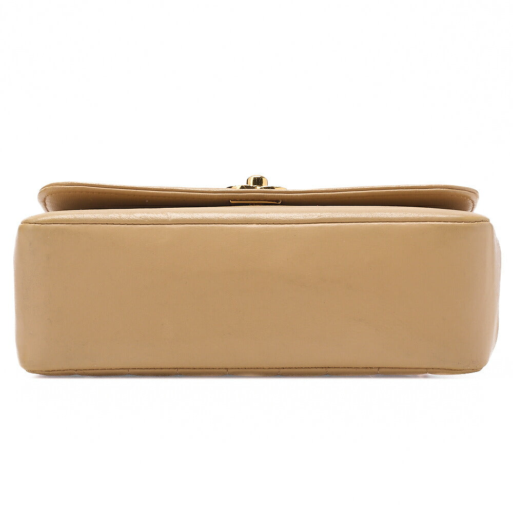 CHANEL Mademoiselle Single Bijoux Chain Shoulder Lambskin Beige Gold-Tone Hardware, Pre-Owned