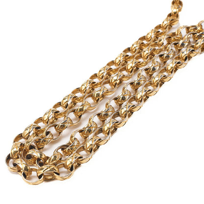 CHANEL Mademoiselle Single Bijoux Chain Shoulder Lambskin Beige Gold-Tone Hardware, Pre-Owned