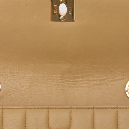 CHANEL Mademoiselle Single Bijoux Chain Shoulder Lambskin Beige Gold-Tone Hardware, Pre-Owned