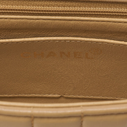 CHANEL Mademoiselle Single Bijoux Chain Shoulder Lambskin Beige Gold-Tone Hardware, Pre-Owned
