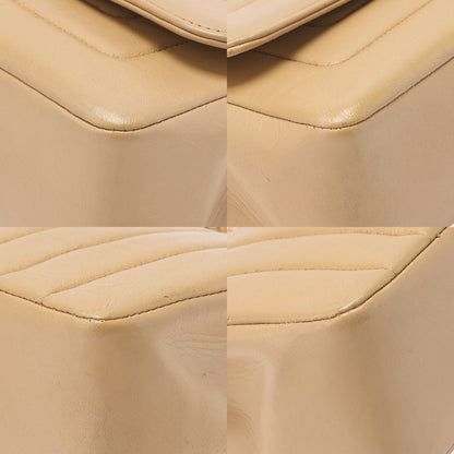 CHANEL Mademoiselle Single Bijoux Chain Shoulder Lambskin Beige Gold-Tone Hardware, Pre-Owned