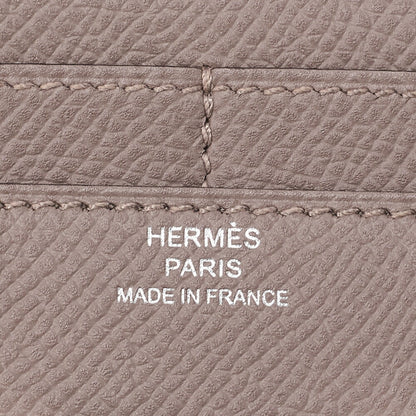 HERMES Constance Compact Bi-fold Wallet Epson Etowoop Silver-Tone Hardware, Pre-Owned