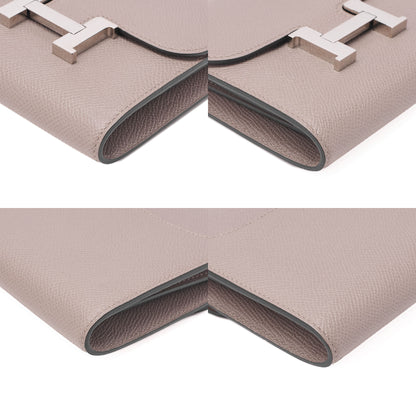 HERMES Constance Compact Bi-fold Wallet Epson Etowoop Silver-Tone Hardware, Pre-Owned